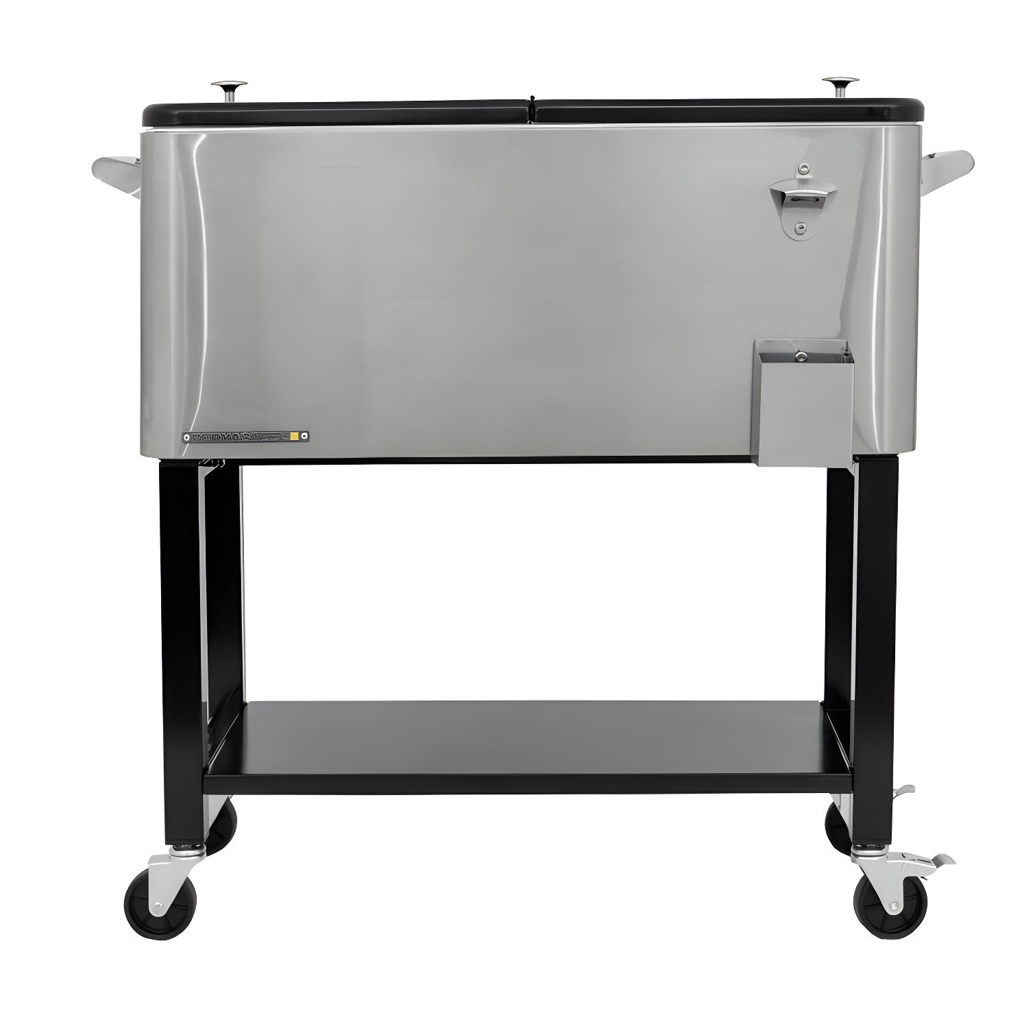 Permasteel 80-Qt Stainless Steel Rolling Outdoor Cooler with Wheels