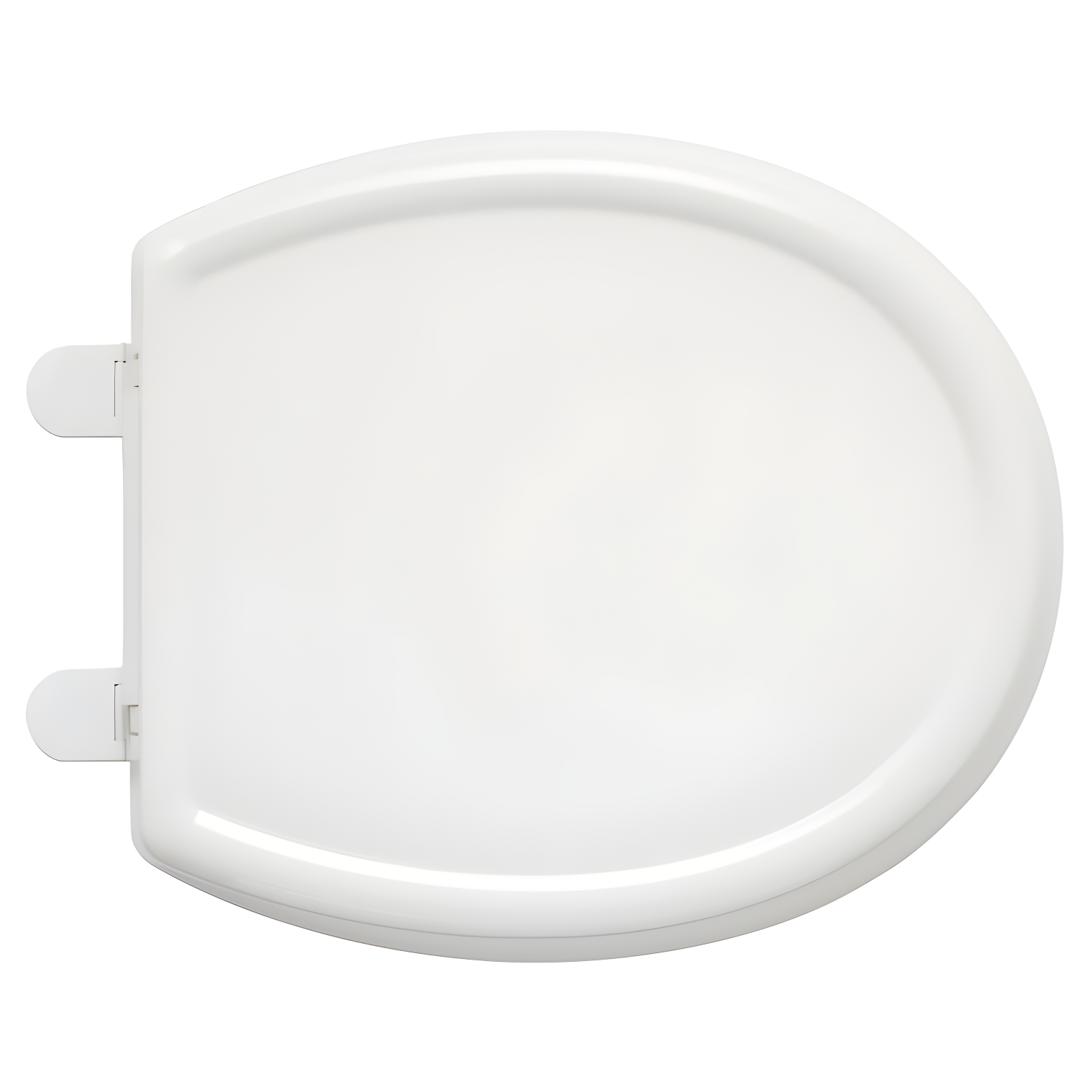 White Round Slow-Close Plastic Toilet Seat with Lid