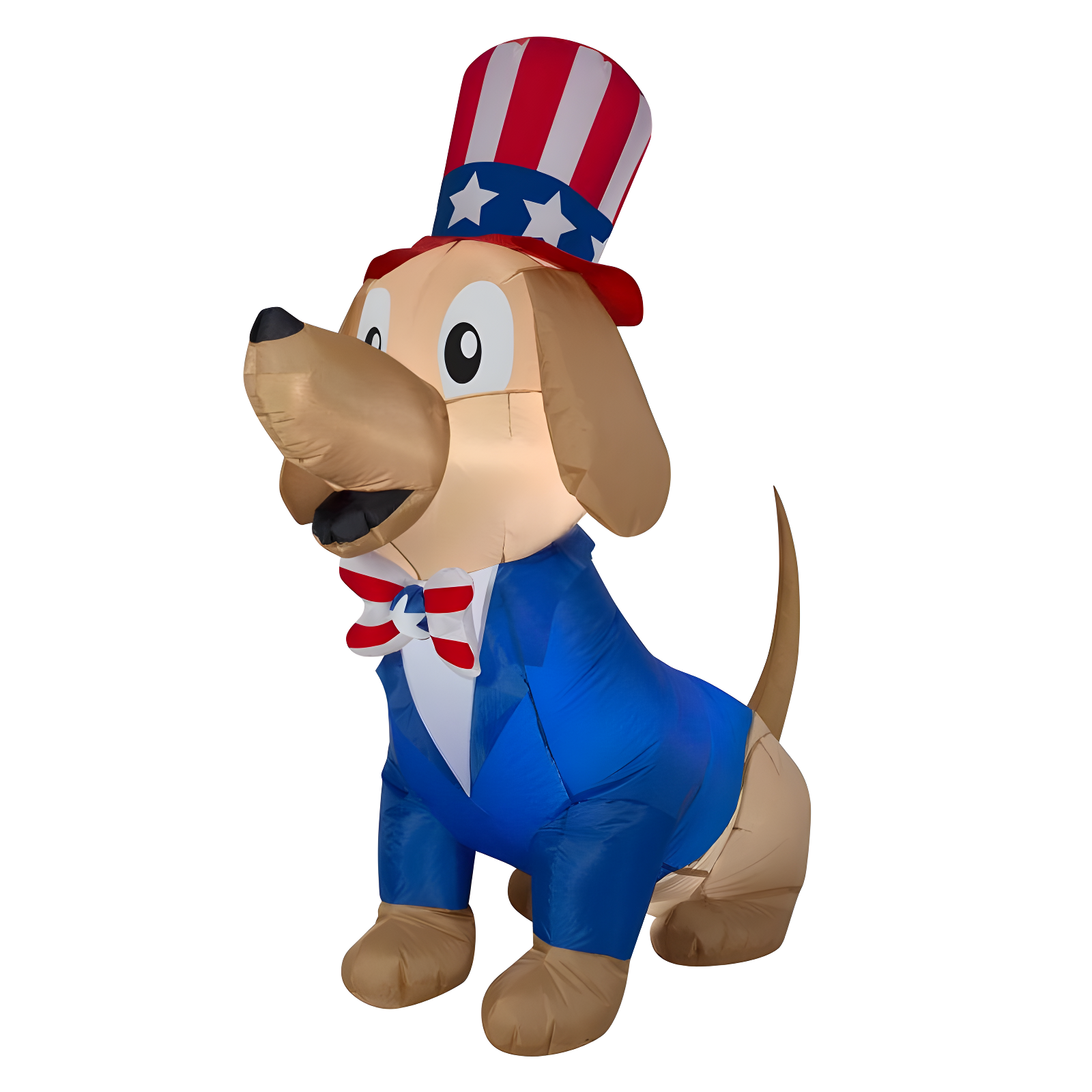 5' Patriotic Inflatable Dog with LED Lights