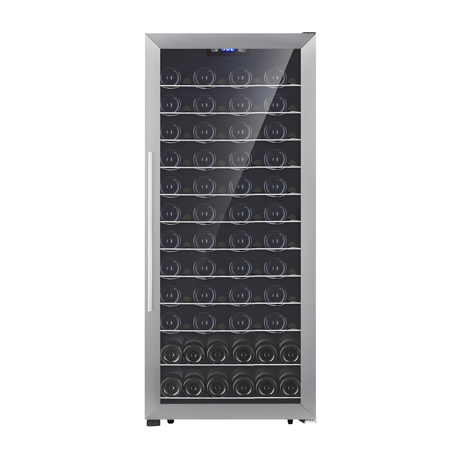 Premium Stainless Steel 94-Bottle Freestanding Wine Refrigerator