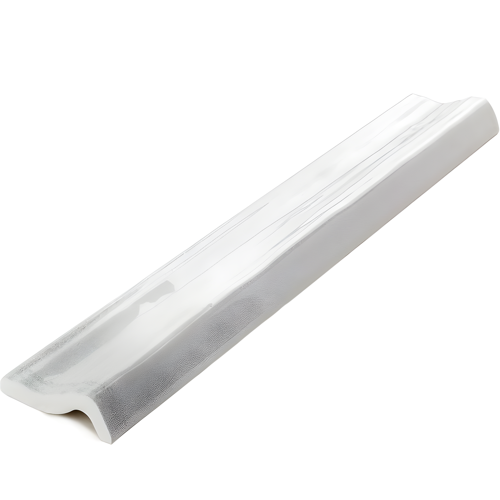 White Polished Ceramic Bullnose Tile Trim 3x12
