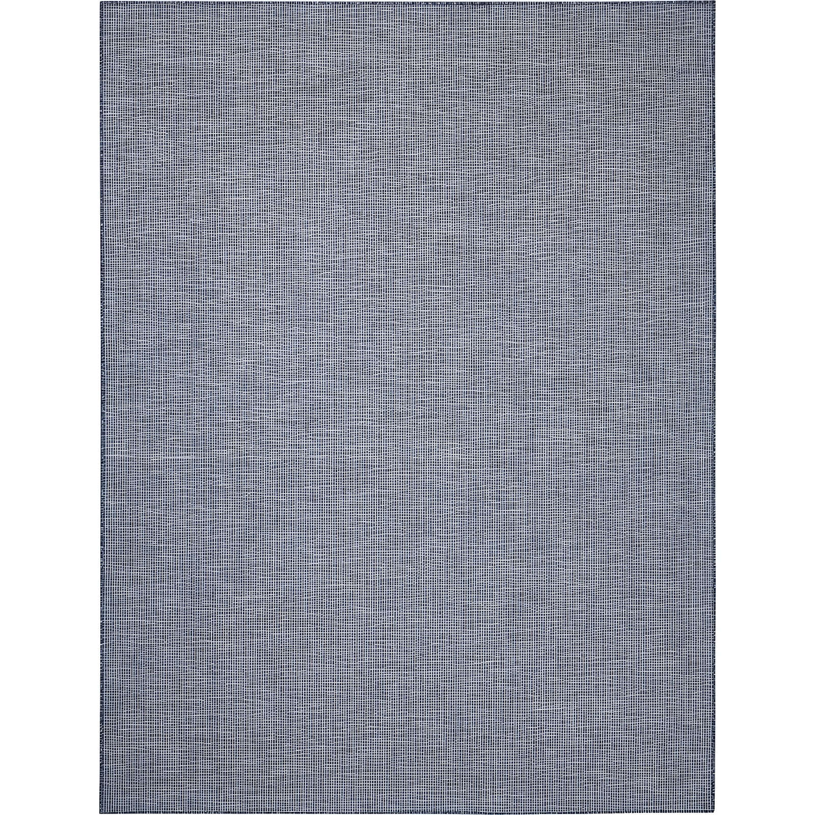 Reversible Easy-Care Navy Blue Synthetic 8' x 10' Area Rug