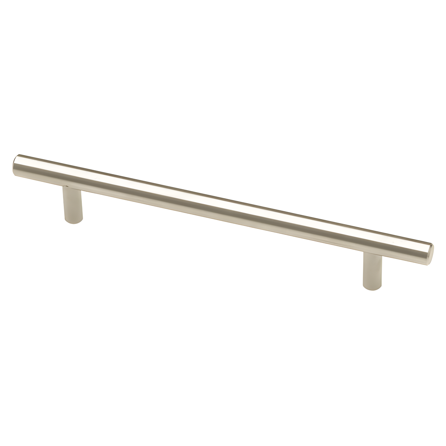 Brushed Steel Modern Bar Pull with Mounting Hardware