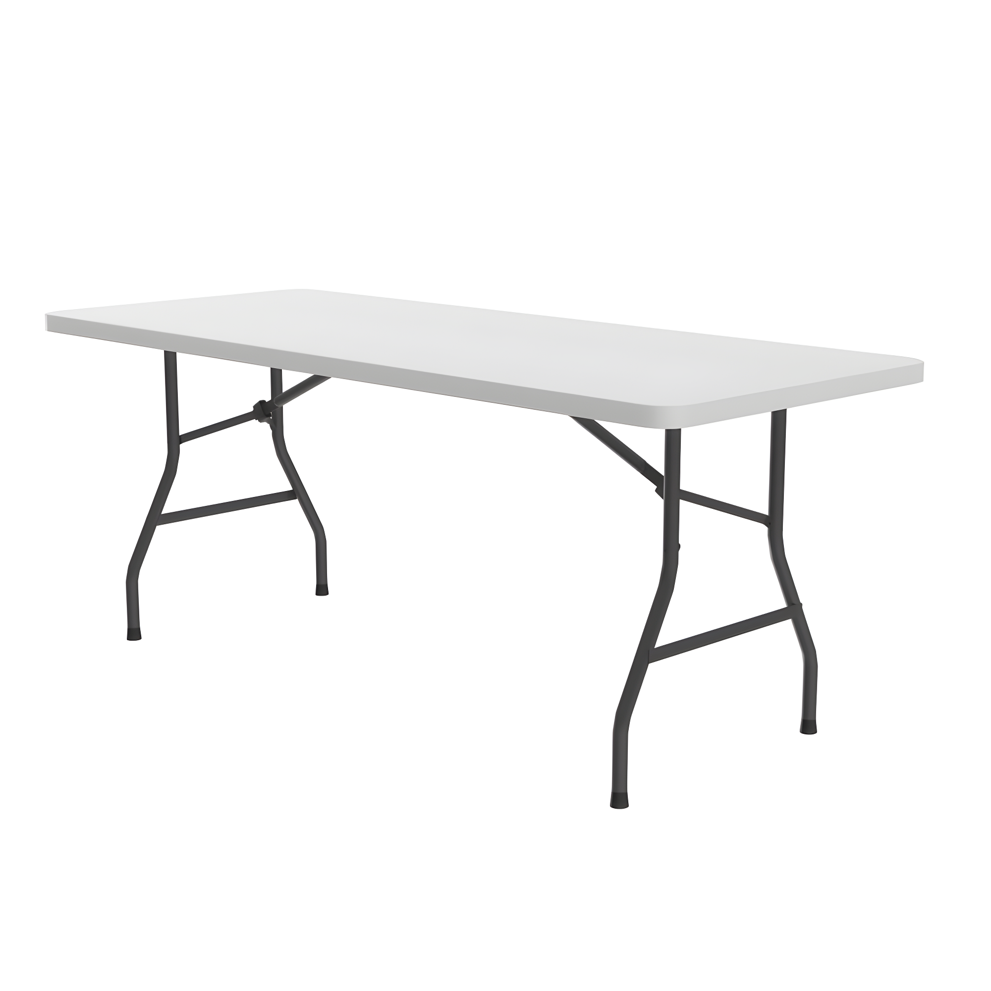 Gray Granite 30" x 72" Blow-Molded Plastic Folding Table