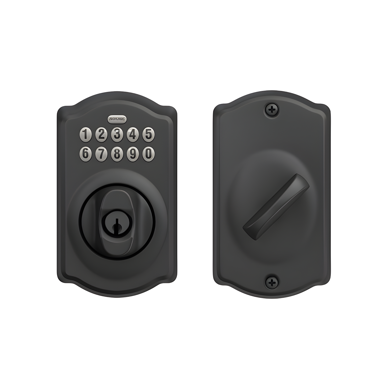 Matte Black Bluetooth Electronic Keypad Deadbolt