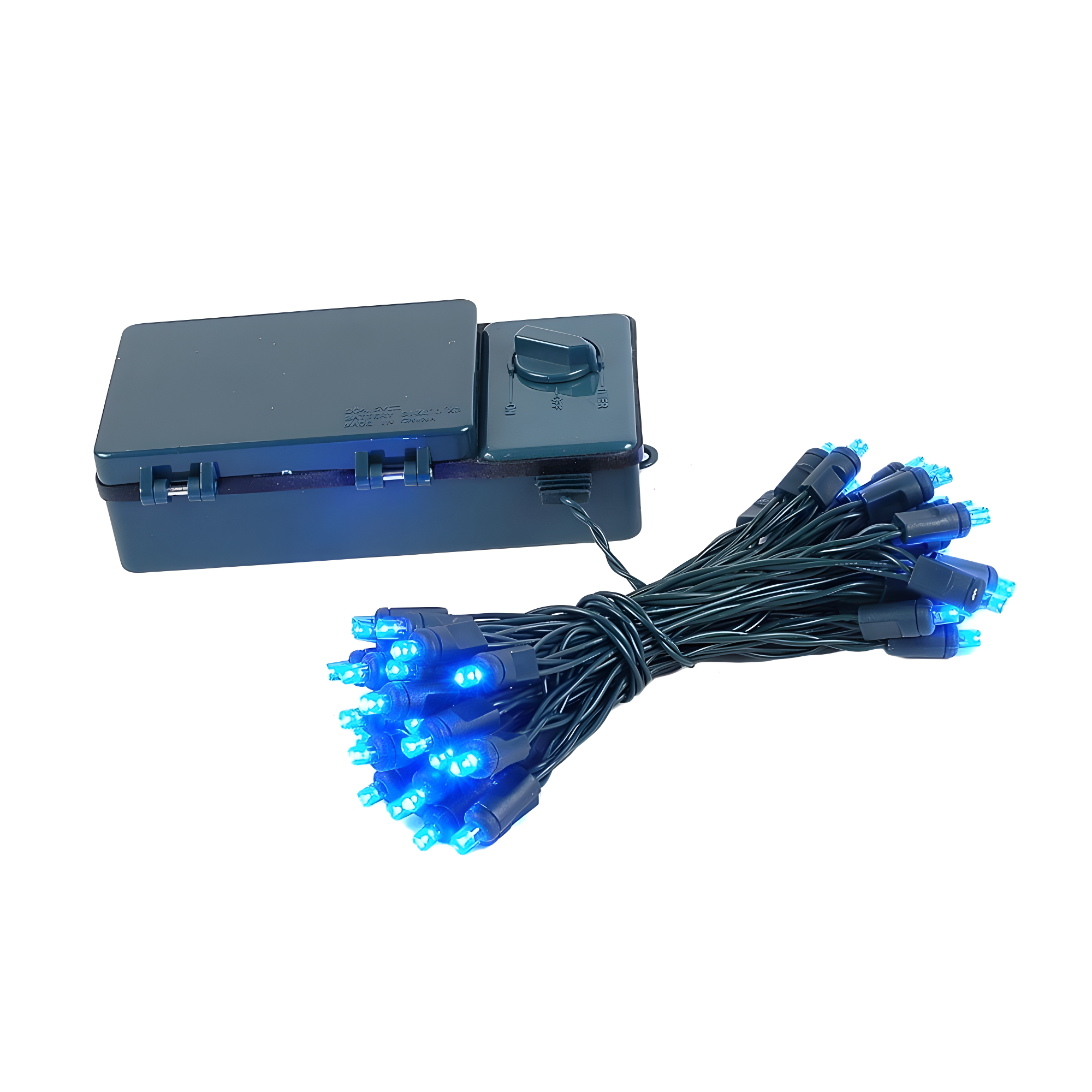 Blue LED Battery Operated Outdoor Christmas String Lights