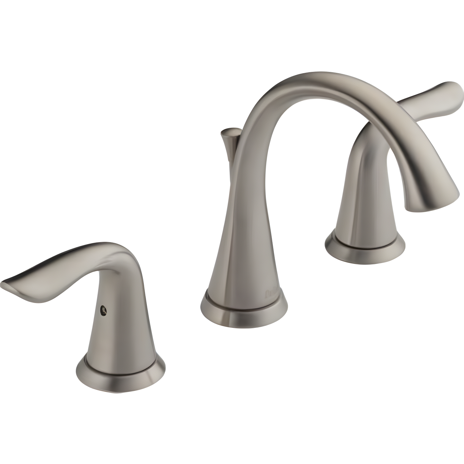 Stainless Steel Modern Widespread Bathroom Faucet with Drain Assembly