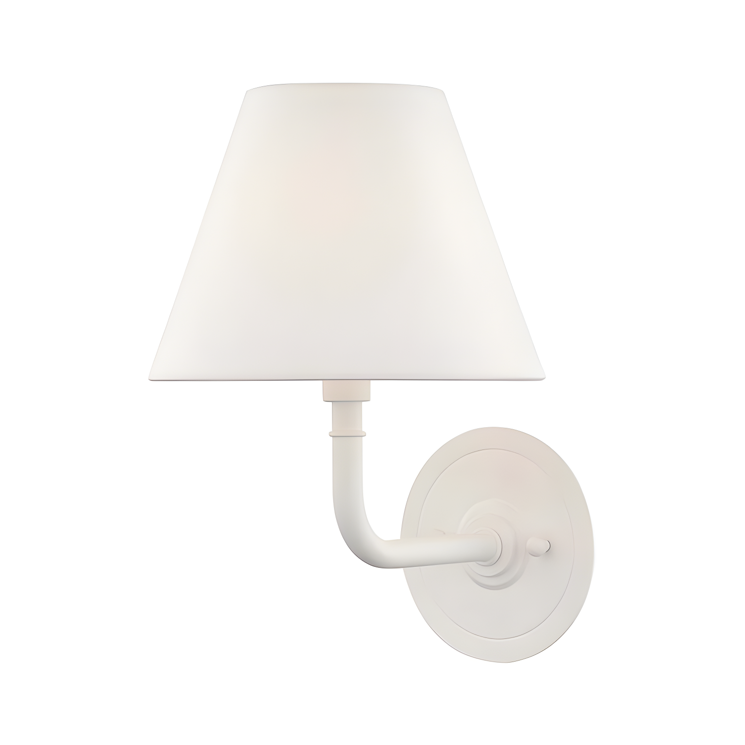 Soft Off White Linen Shade Dimmable Wall Sconce by Mark D. Sikes