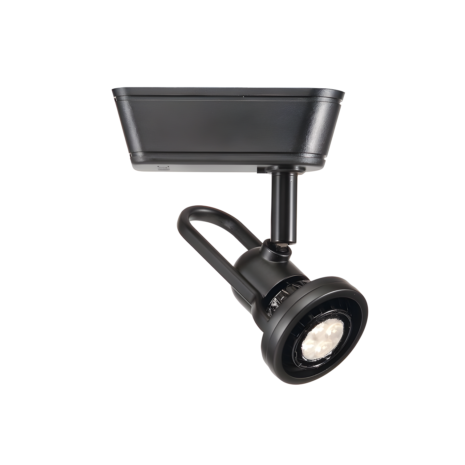 Black Adjustable LED Track Head with Die-Cast Aluminum