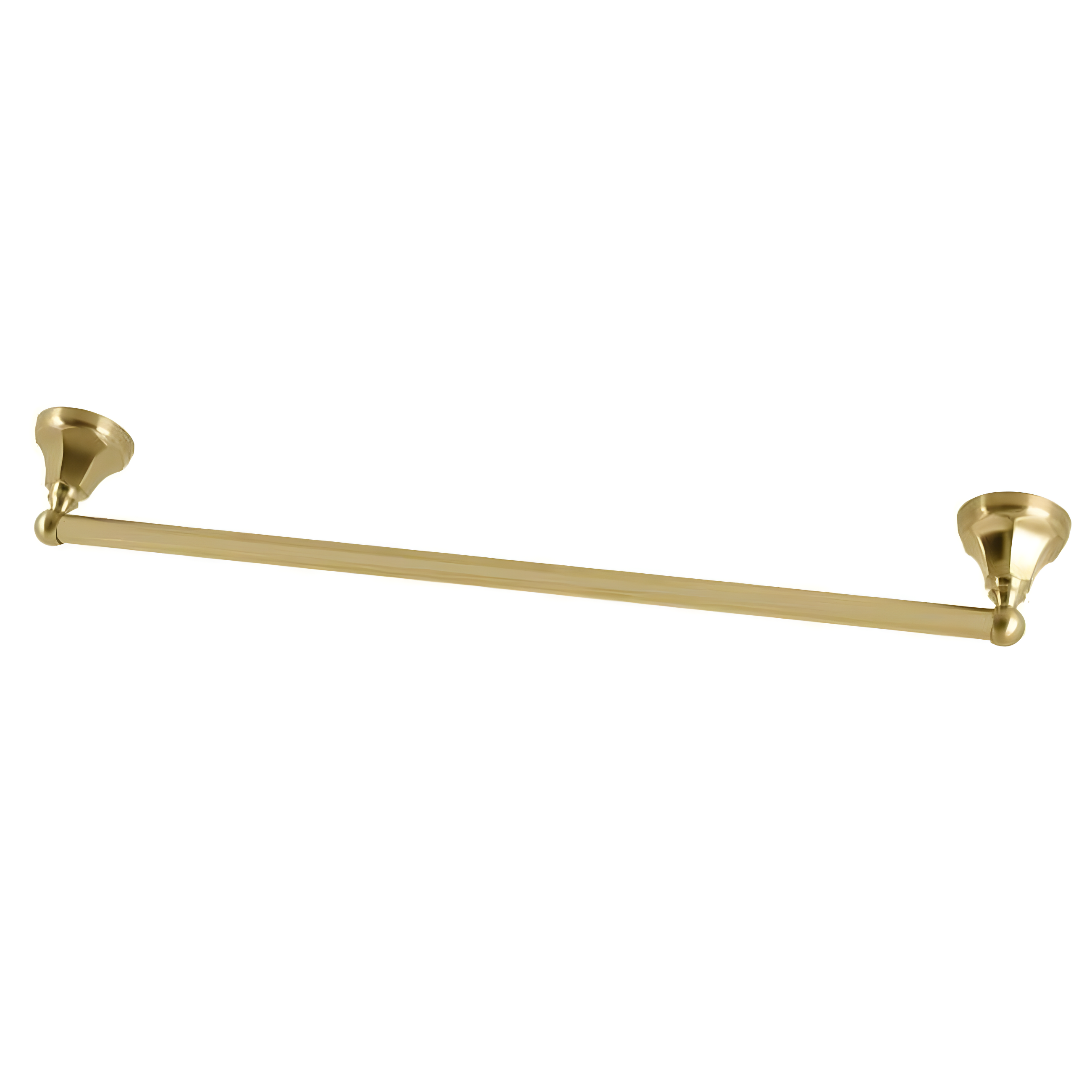 Brushed Brass 24-Inch Wall Mounted Towel Bar