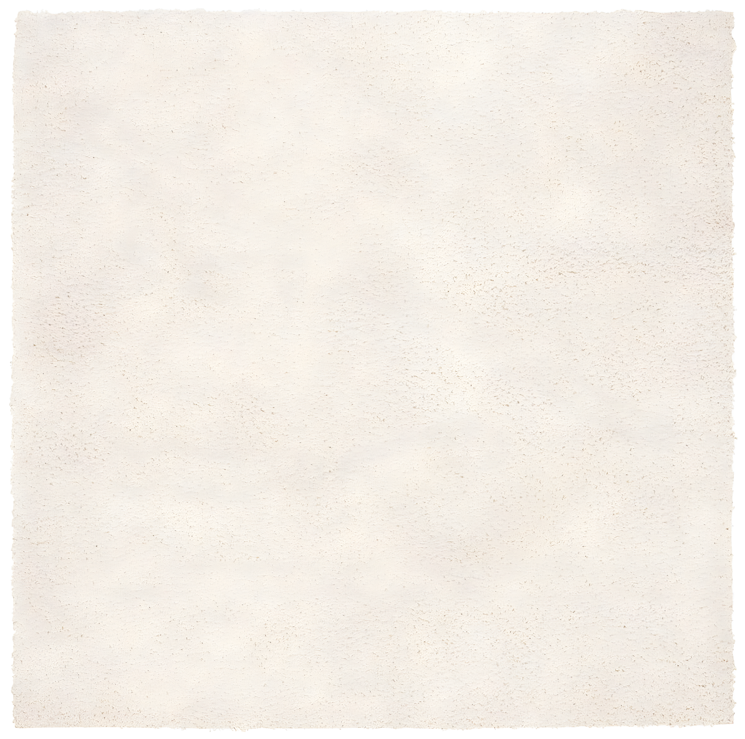 Ivory Square Easy-Care Synthetic Shag Rug, 11'