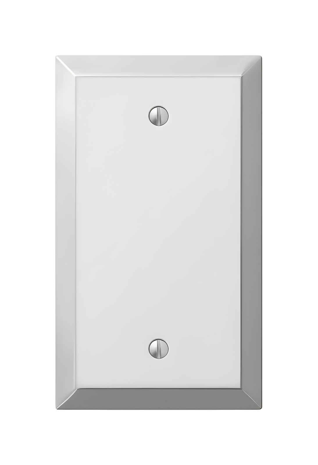 Polished Chrome 1-Gang Blank Steel Wall Plate