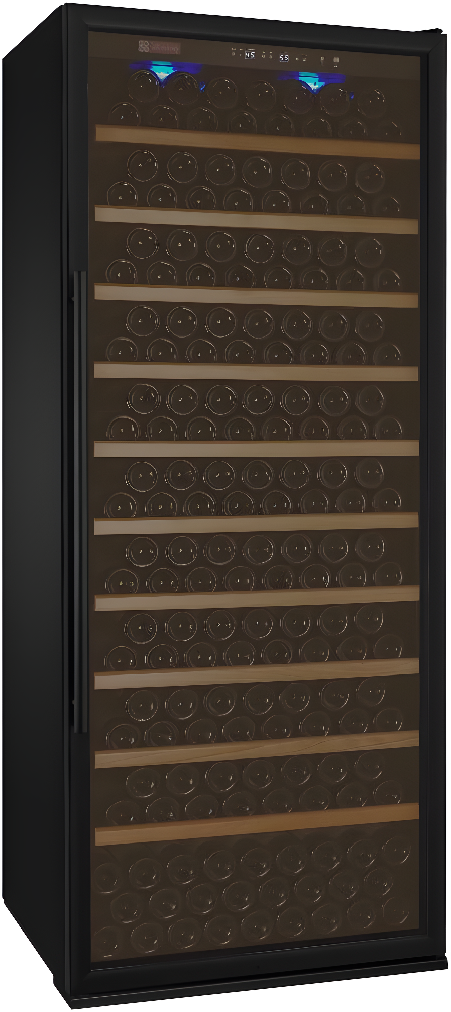 Allavino 32" Black Freestanding Wine Refrigerator with Interior Lighting