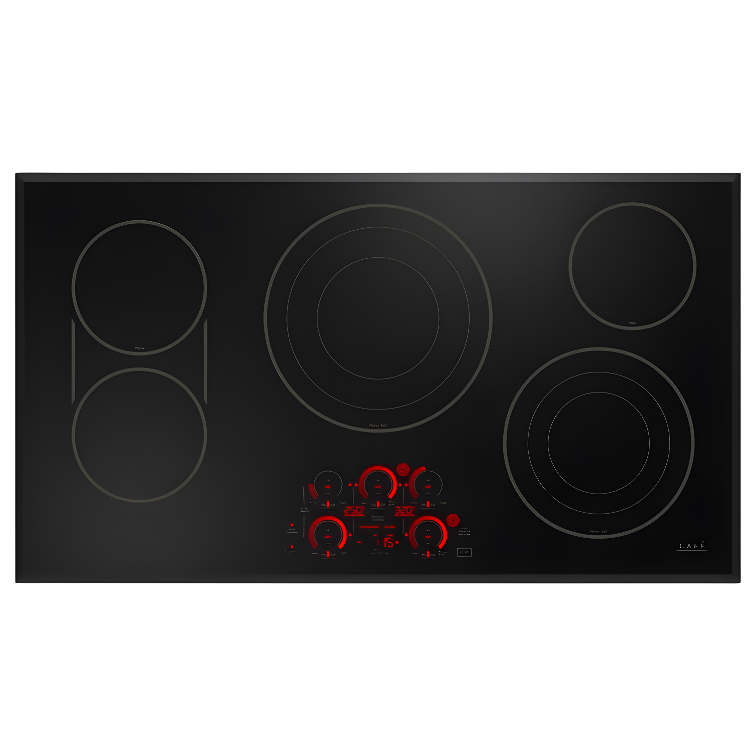 36" Black Touch Control Electric Cooktop with 5 Burners