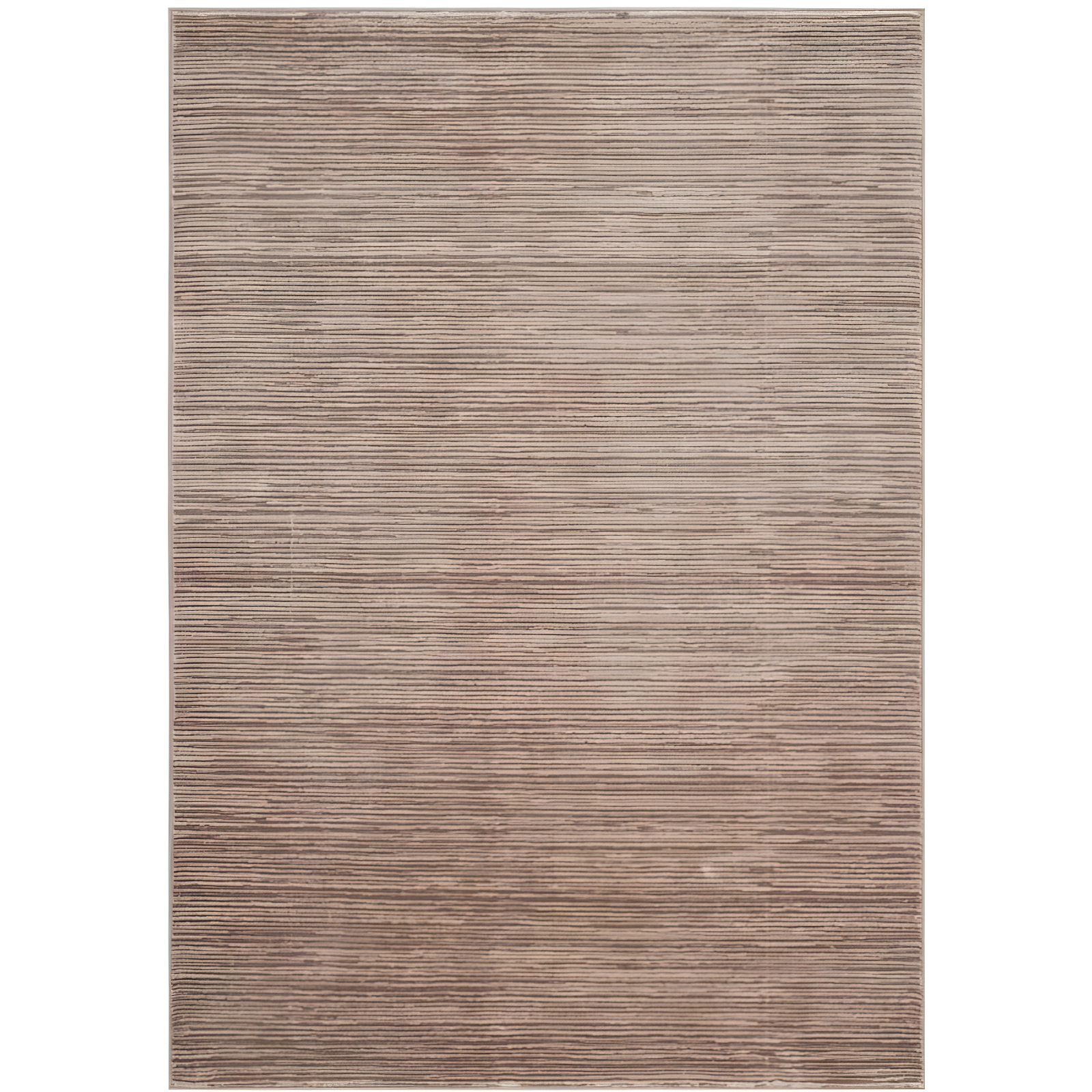 Light Brown 6' x 9' Solid Synthetic Area Rug