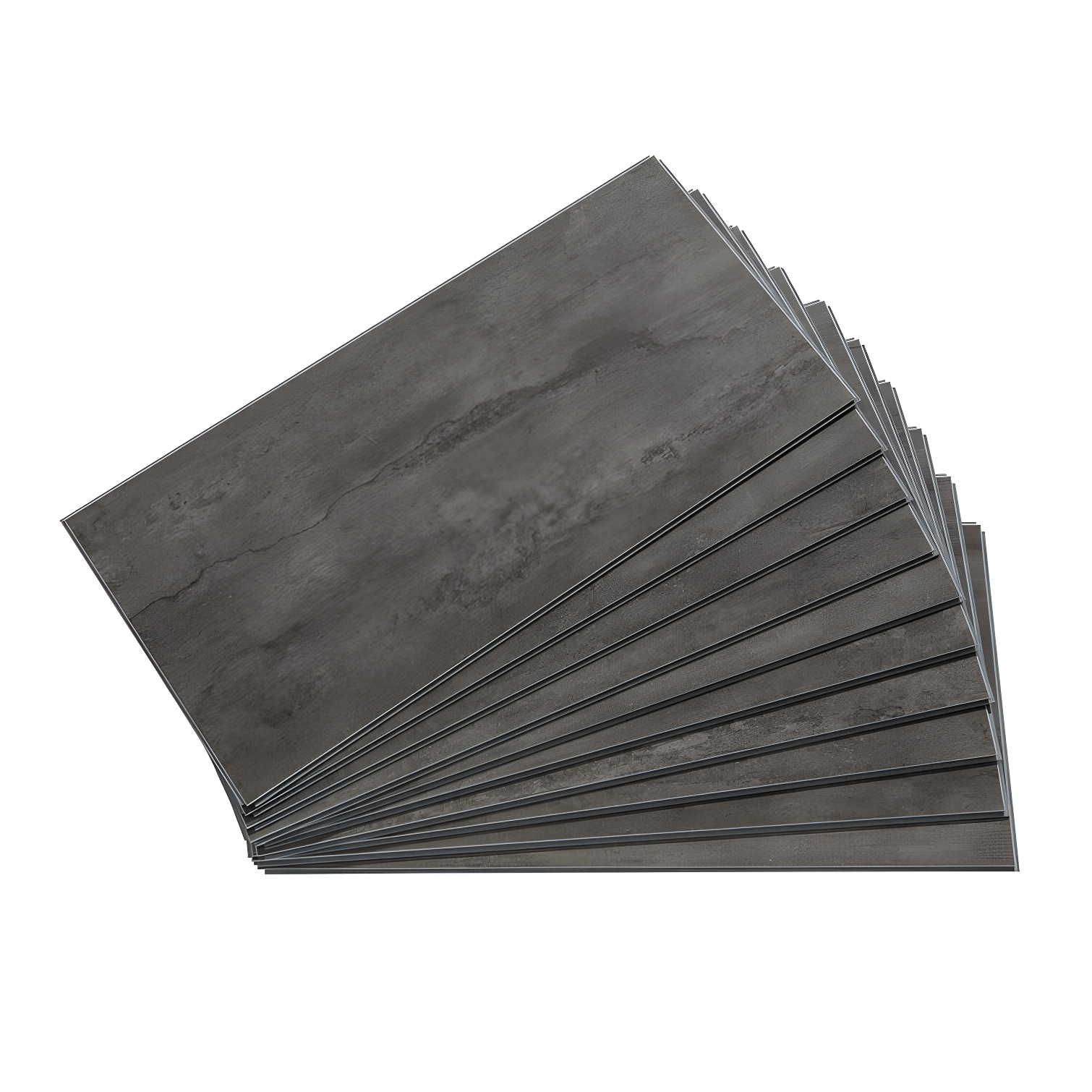 Ashen Slate Gray Vinyl Wall Tile 23.2" x 11.1"