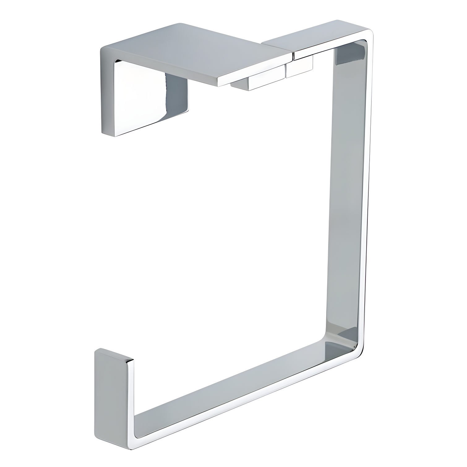 Vero Chrome Wall Mounted Square Towel Ring