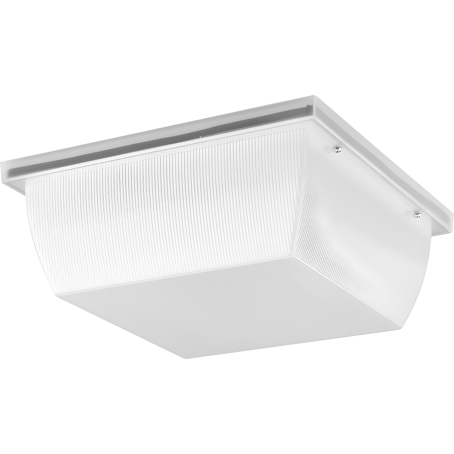 White Glass LED Indoor/Outdoor Flush Mount Light