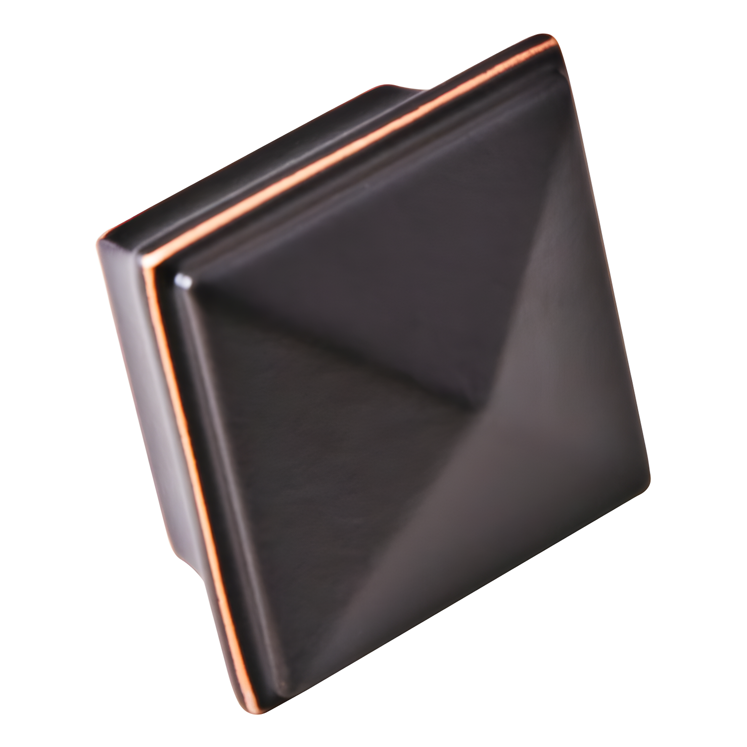 Oil-Rubbed Bronze Square Pyramid Cabinet Knob