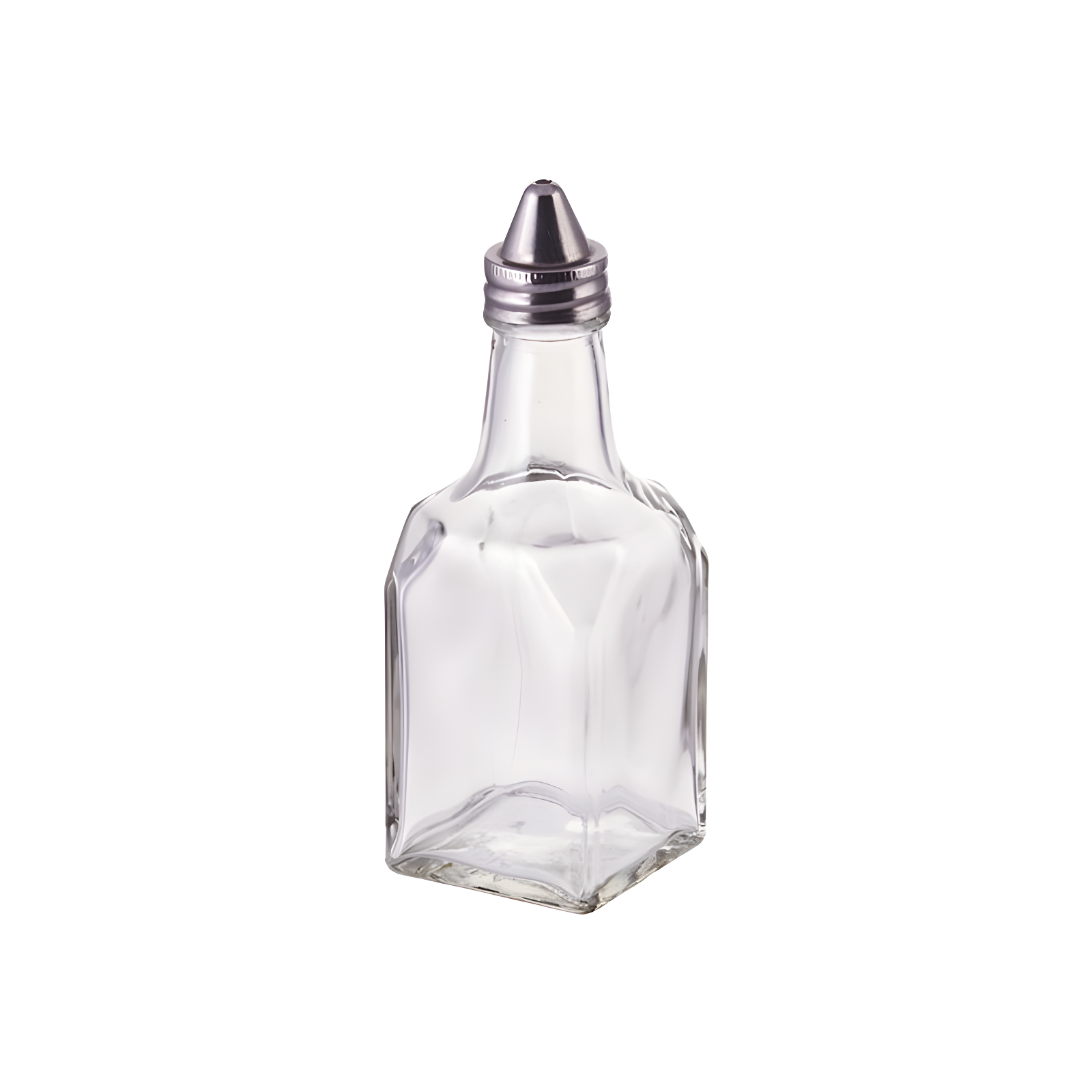 Clear Glass 6 oz Oil and Vinegar Cruet with Cone Top