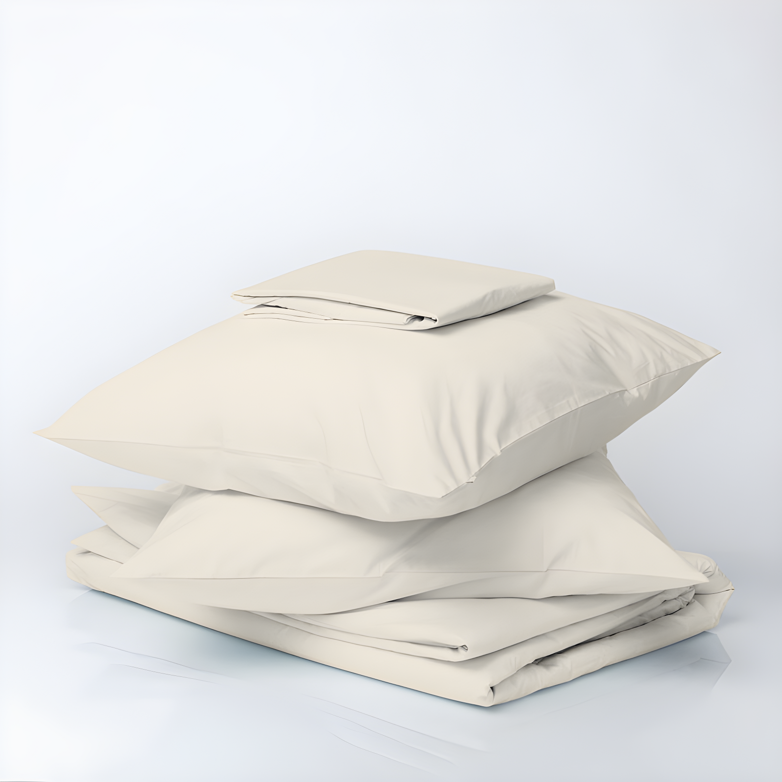 Twin Ivory Organic Cotton Deep Pocket Percale Sheet Set