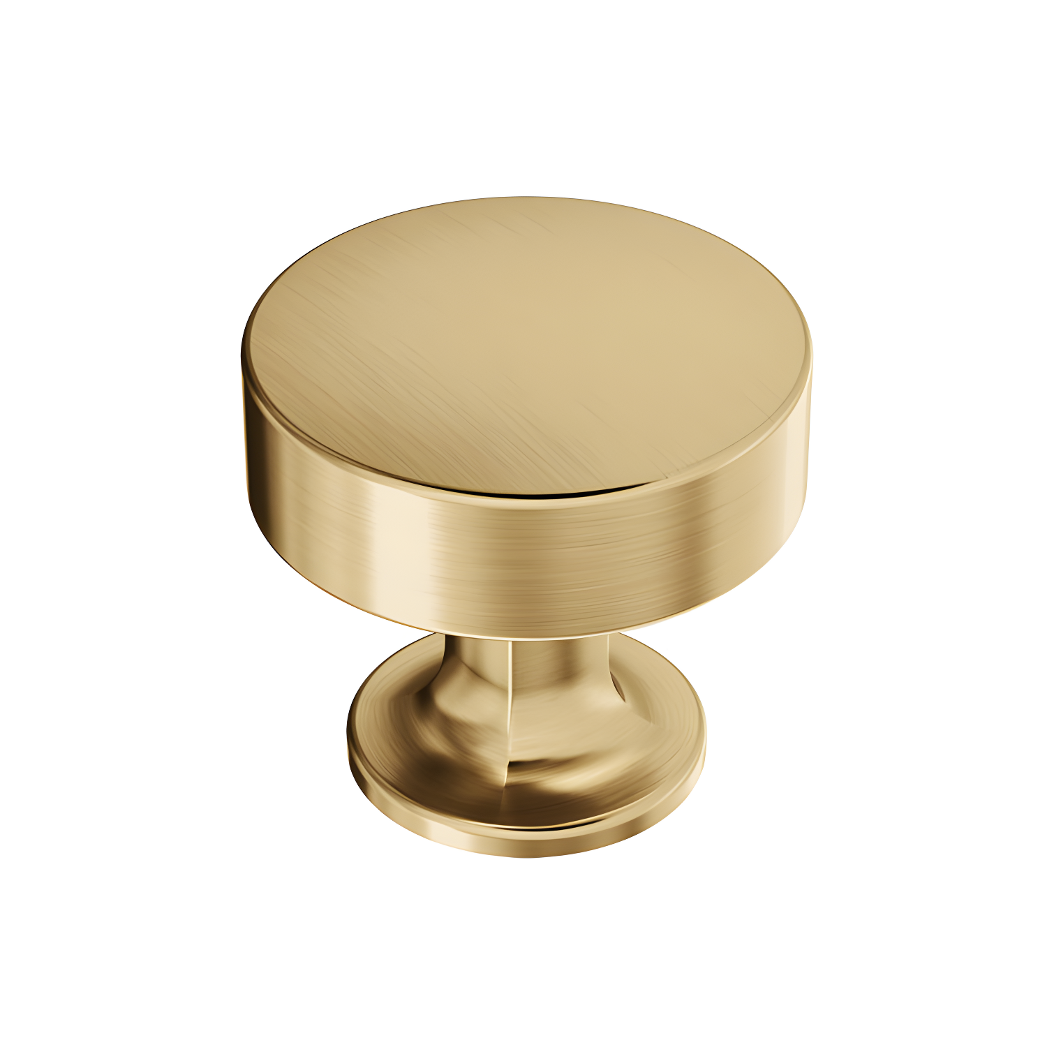 Champagne Bronze Round Cabinet Knob with Mounting Hardware