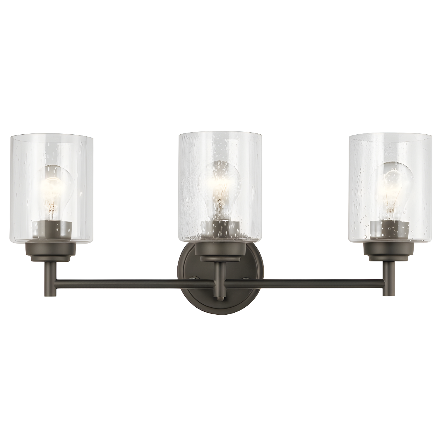 Winslow 21.5" Bronze and Black 3-Light Wall Sconce