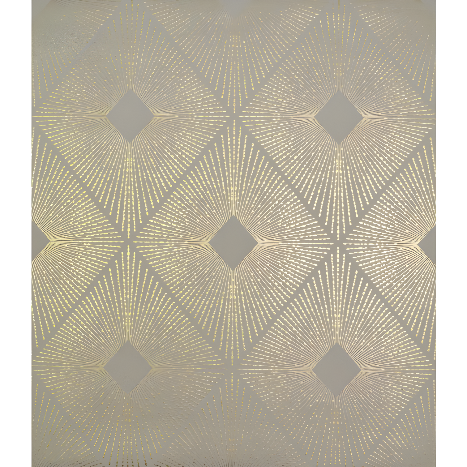 Khaki and Gold Geometric Washable Wallpaper