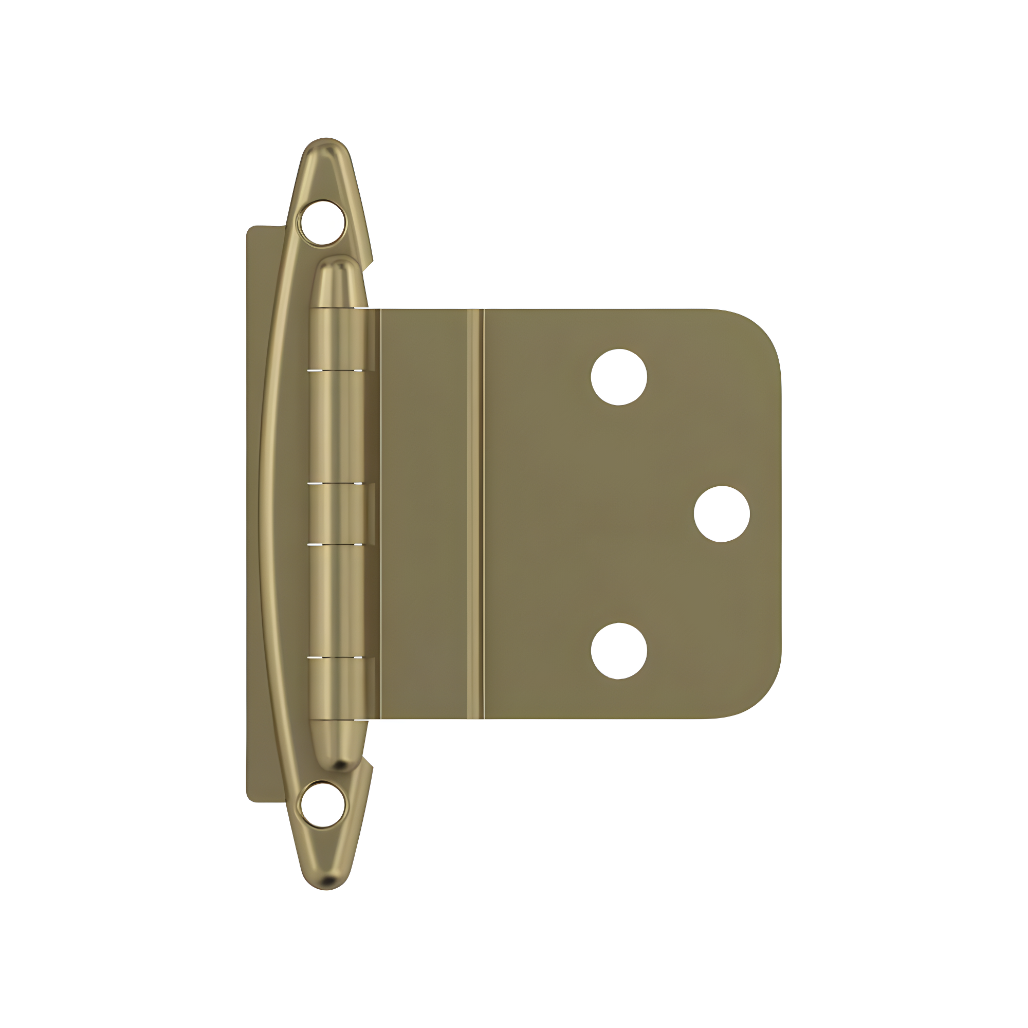 Golden Champagne 3/8 Inch Inset Cabinet Hinge