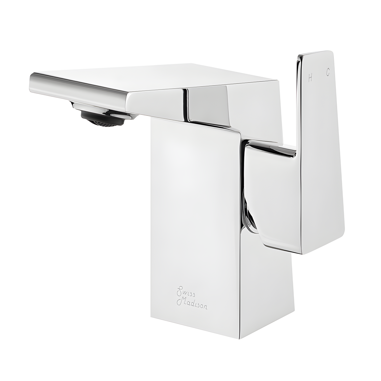 Carré Chrome Single-Handle Bathroom Faucet