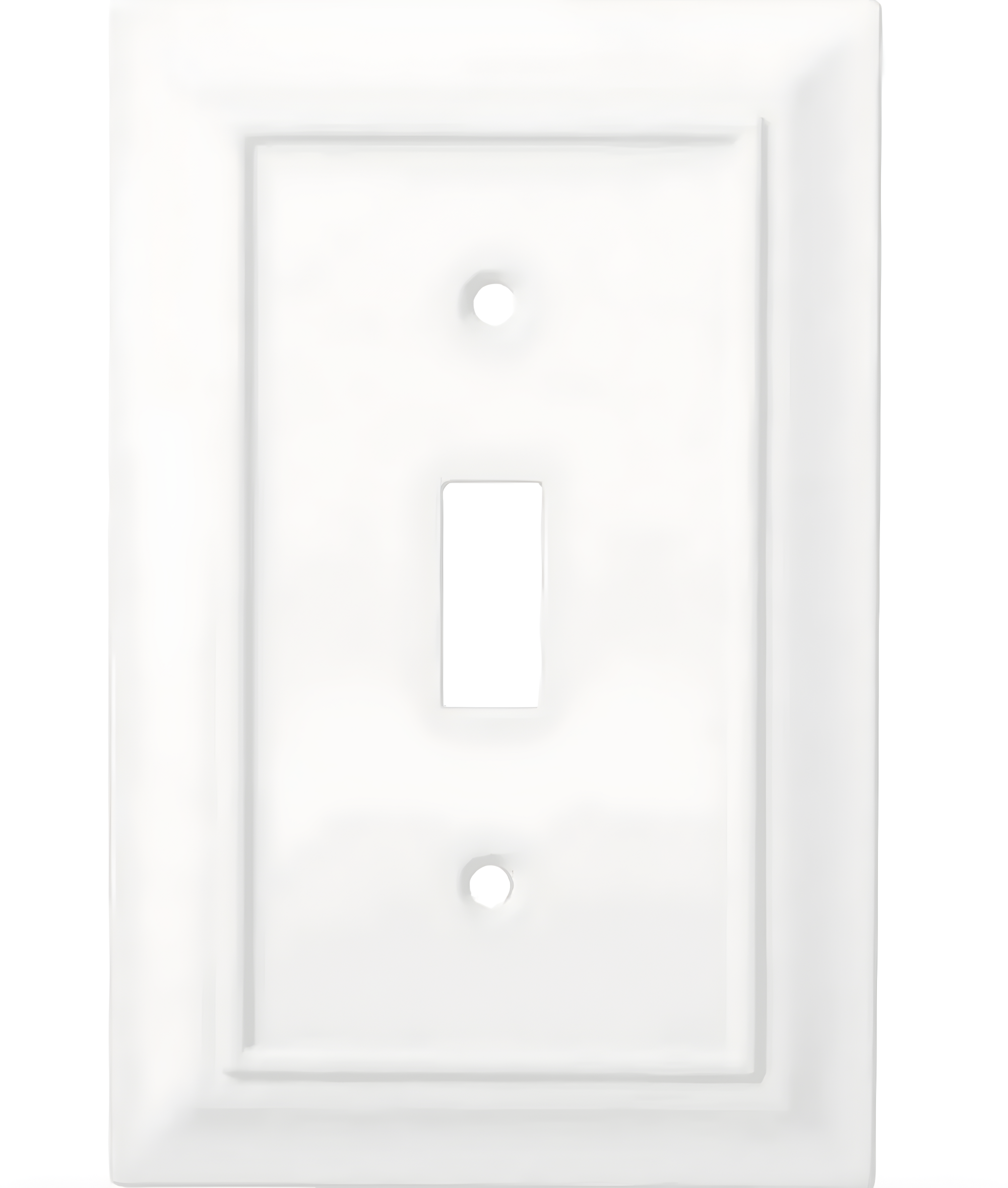 Pure White Smooth Single Switch Wall Plate Cover