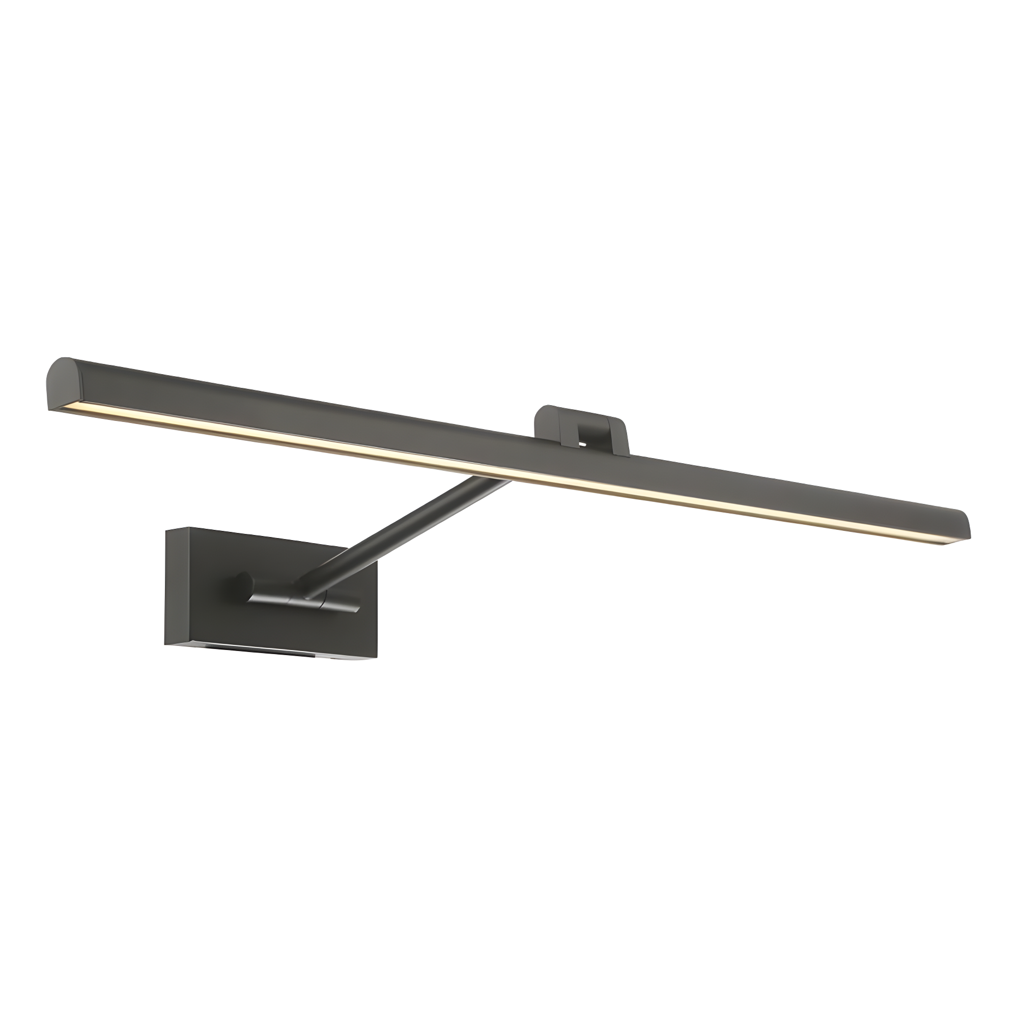 Sleek Black Adjustable LED Wall Picture Light, 33"