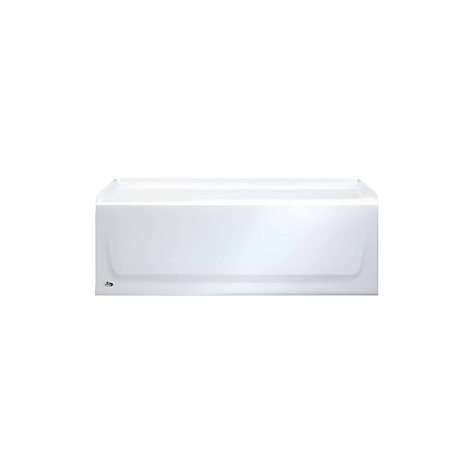 Kona 54'' White Porcelain Alcove Soaking Bathtub