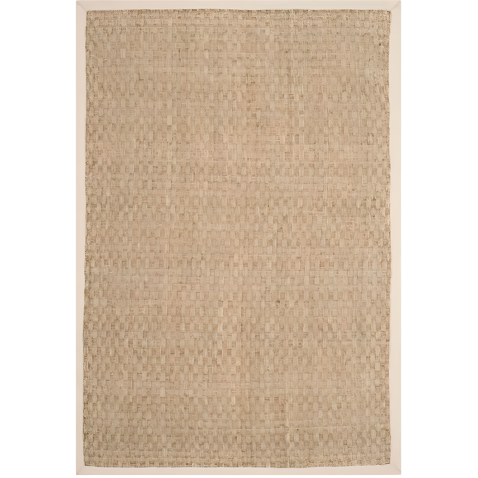 Natural Ivory Handwoven Cotton 3' x 5' Reversible Area Rug