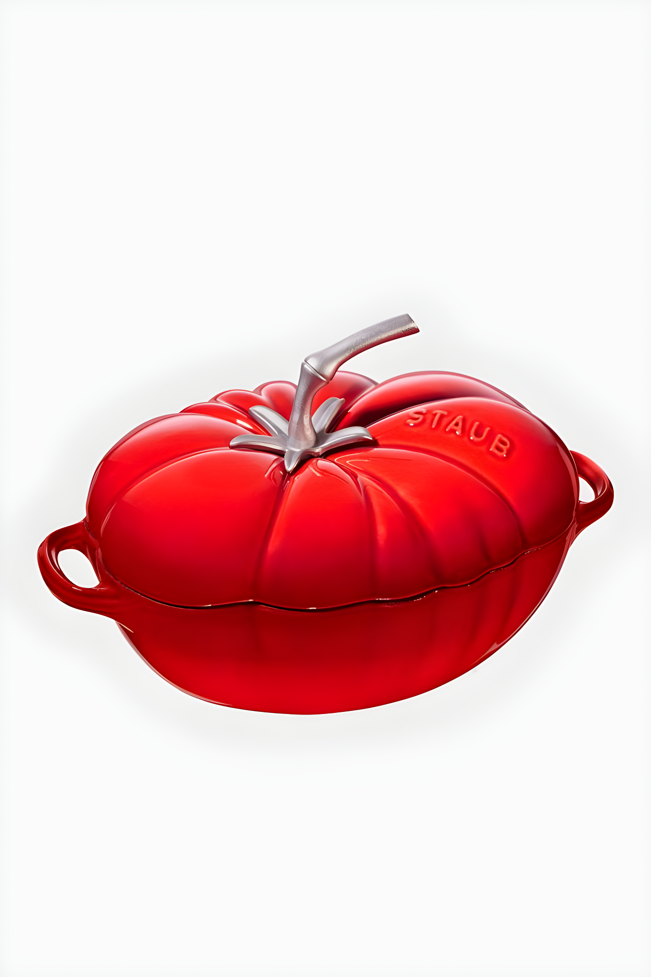 Cherry Red Cast Iron 3-Quart Tomato Cocotte