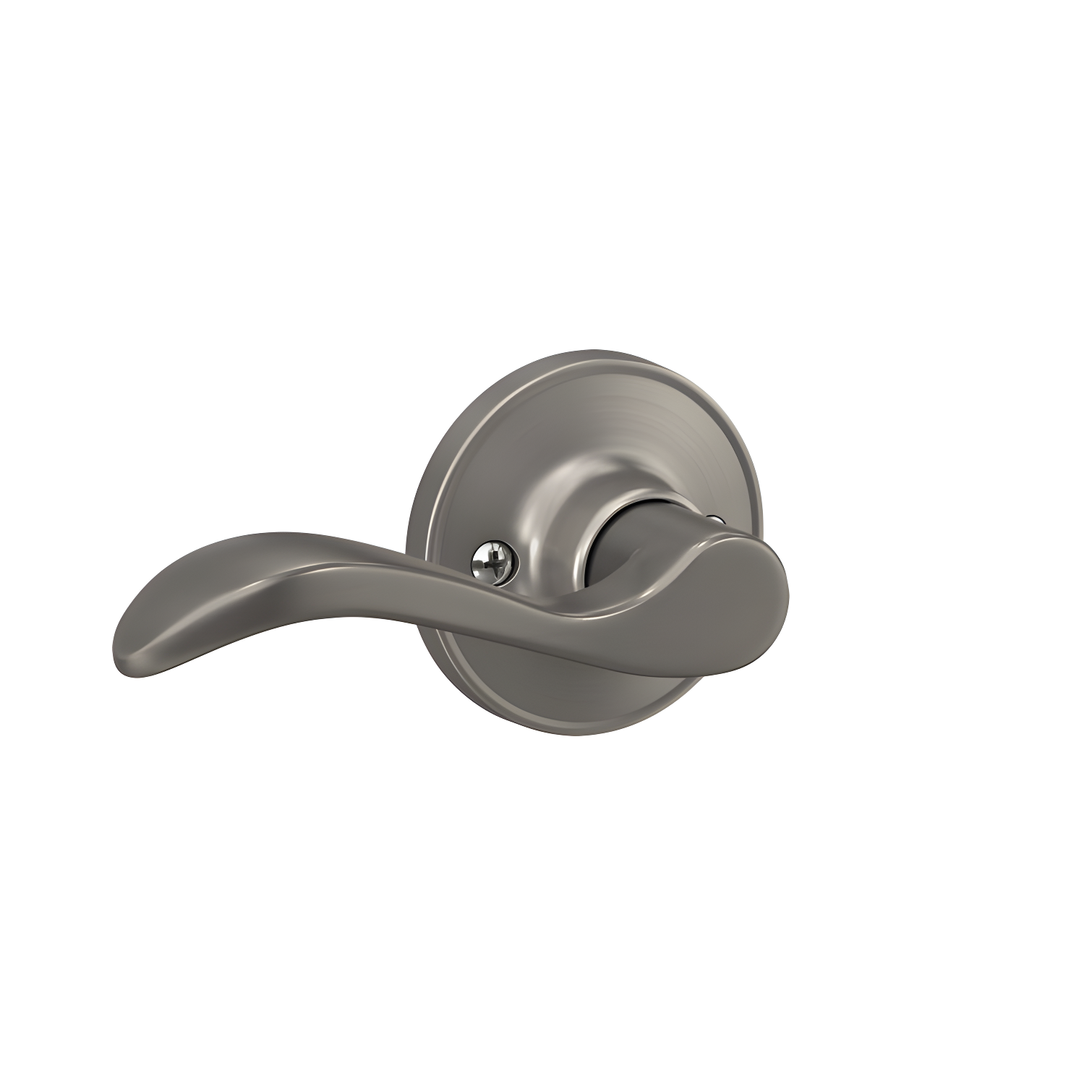 Satin Nickel Seville Hall and Closet Lever Lock