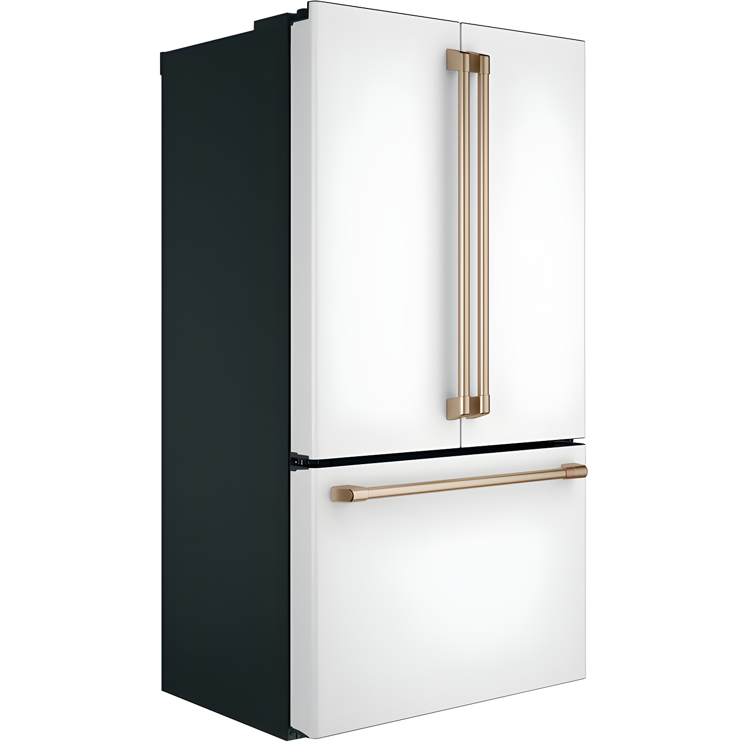 36" Matte White Smart French Door Refrigerator with Ice Maker