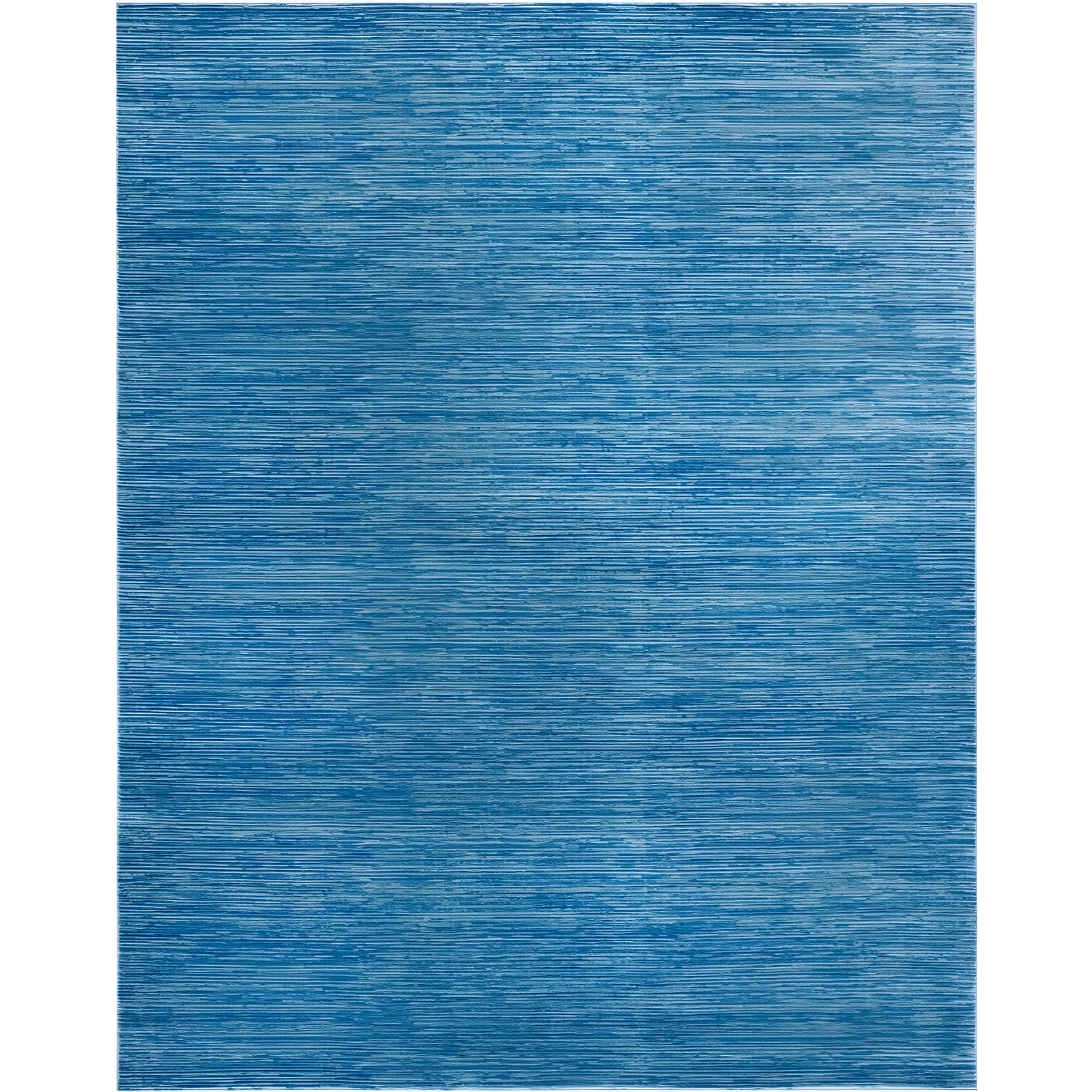 Vision Blue Solid Synthetic Easy Care Area Rug