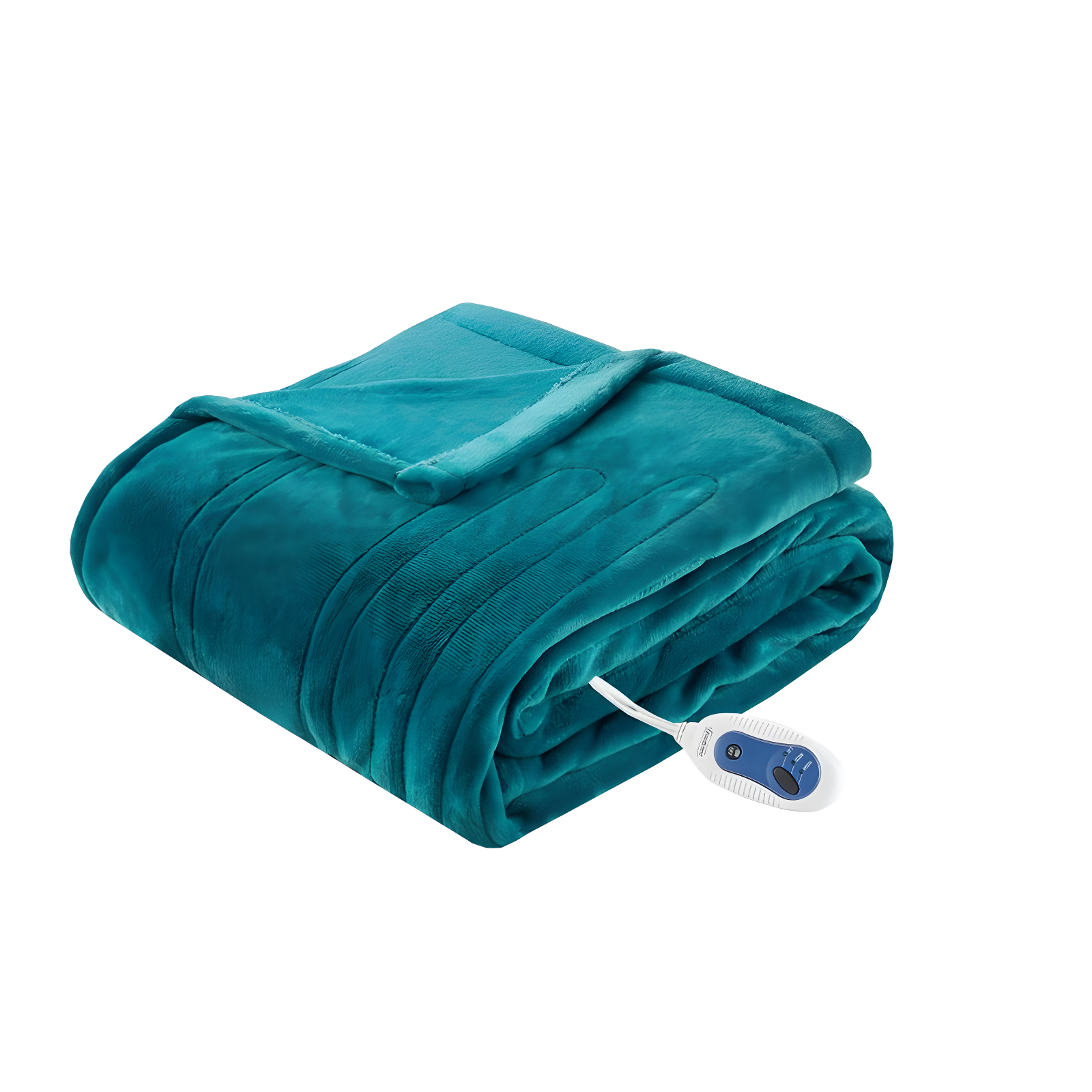 Teal Plush Electric Heated Oversized Blanket