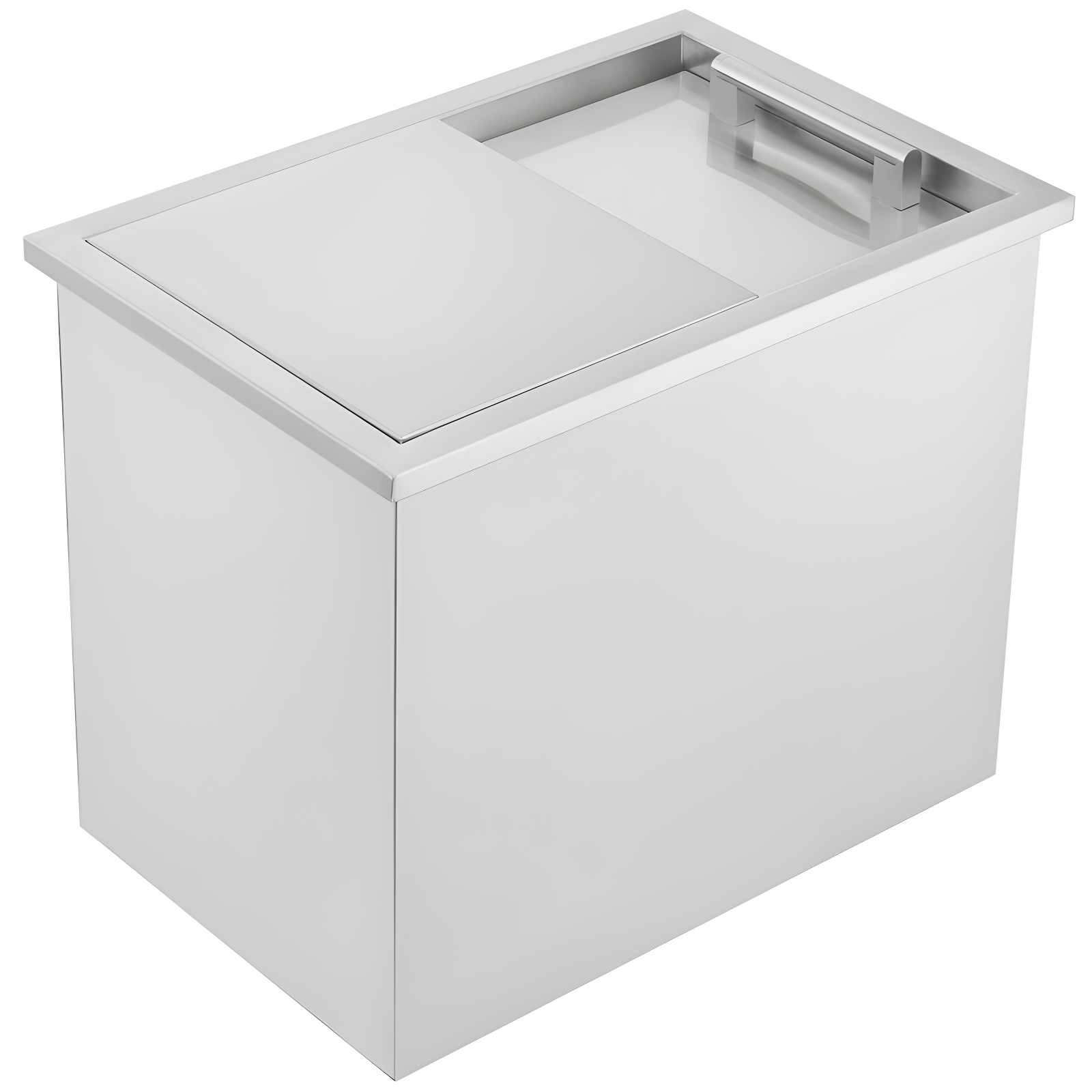 Stainless Steel Drop-in Ice Chest Cooler with Sliding Cover