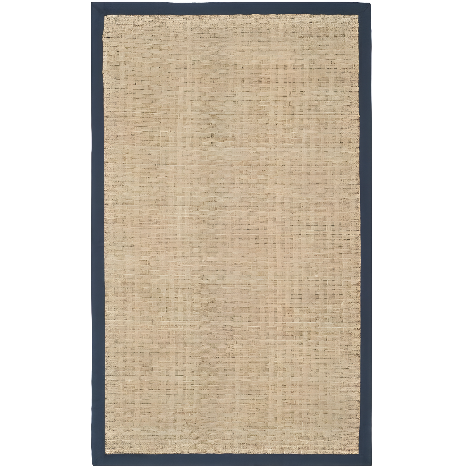 Hand-Knotted Coastal Charm Natural/Blue Cotton Area Rug - 10' x 14'