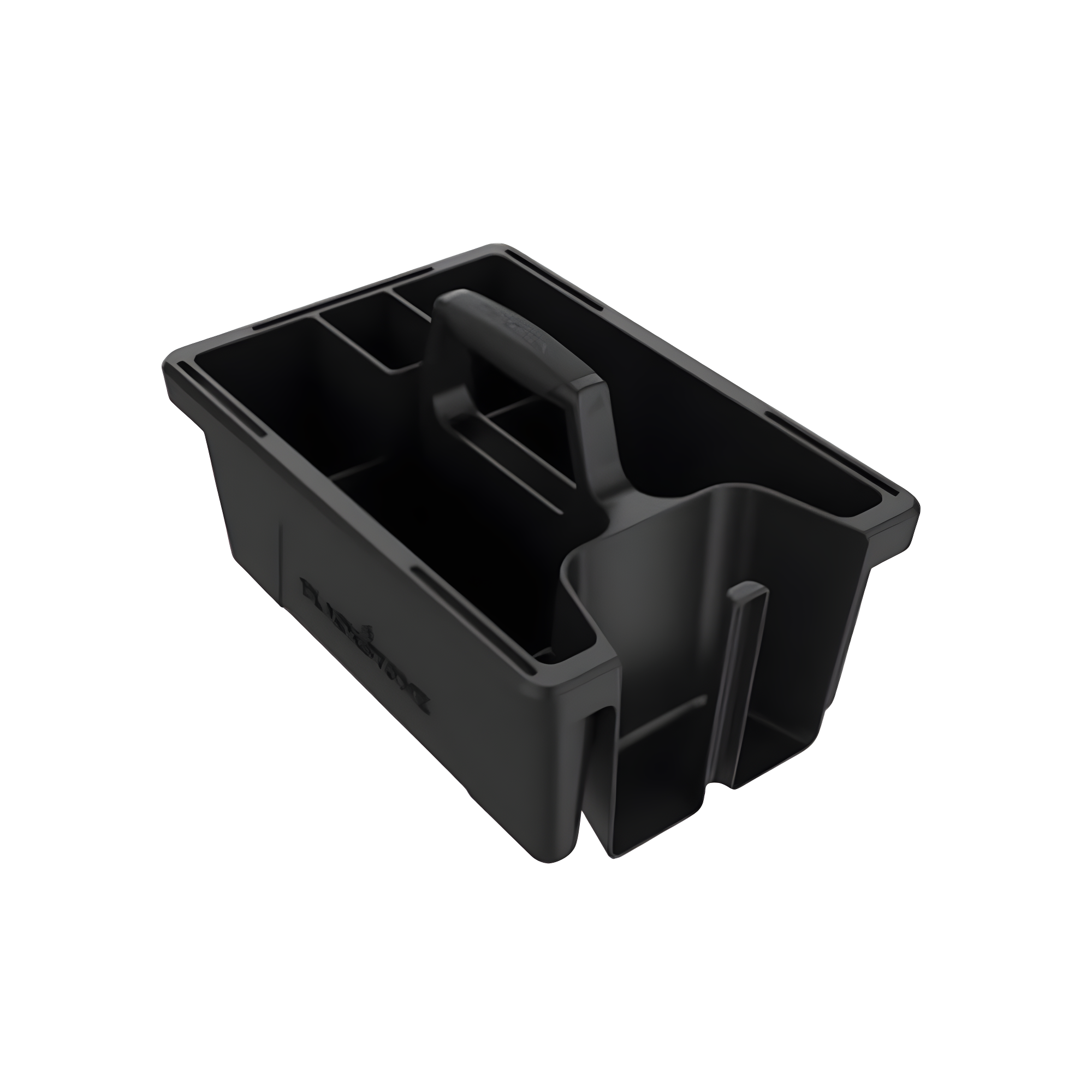 Black Rectangular Plastic Griddle Tool Caddy