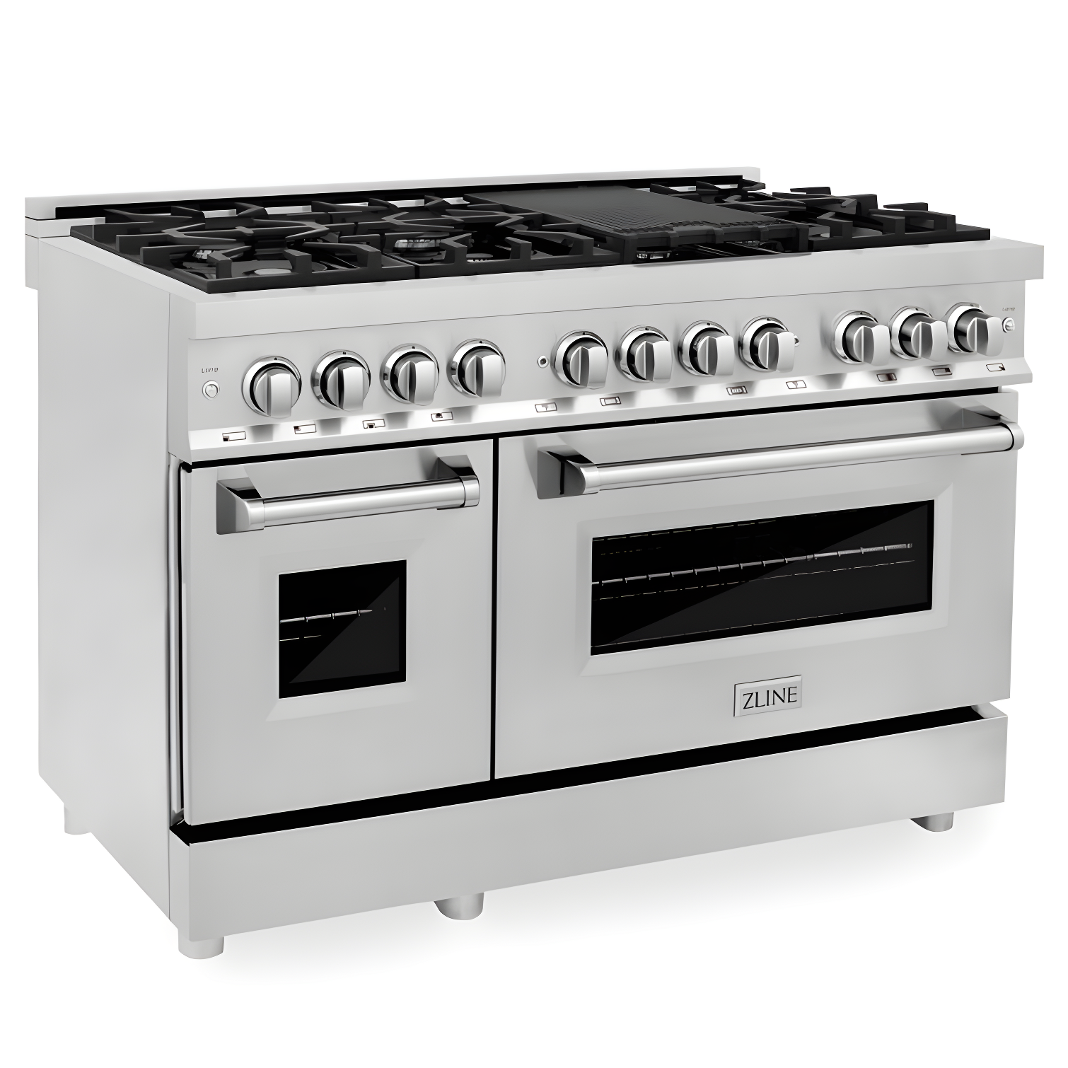 ZLINE 48" Stainless Steel Dual Fuel Range with 7 Burners and Griddle