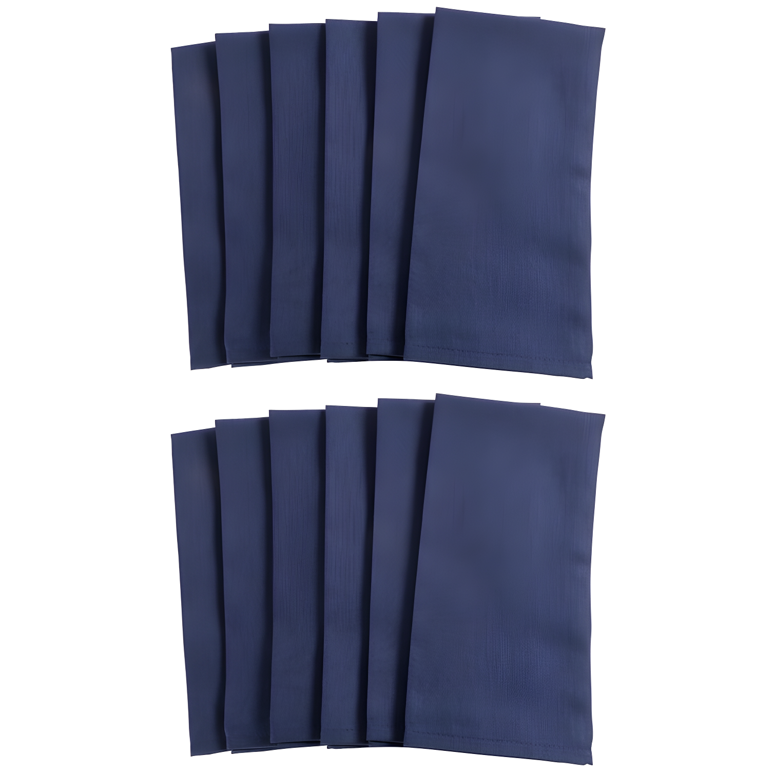 Chateau Navy Blue Poly-Cotton Cloth Dinner Napkins Set of 12