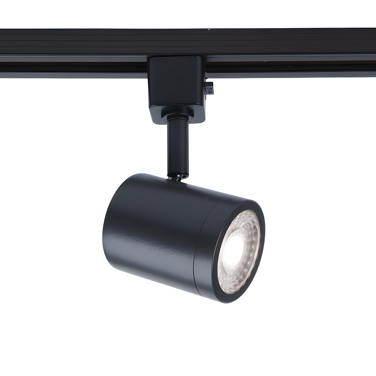 Charge LED 3000K Black Aluminum Track Head with Frosted Lens