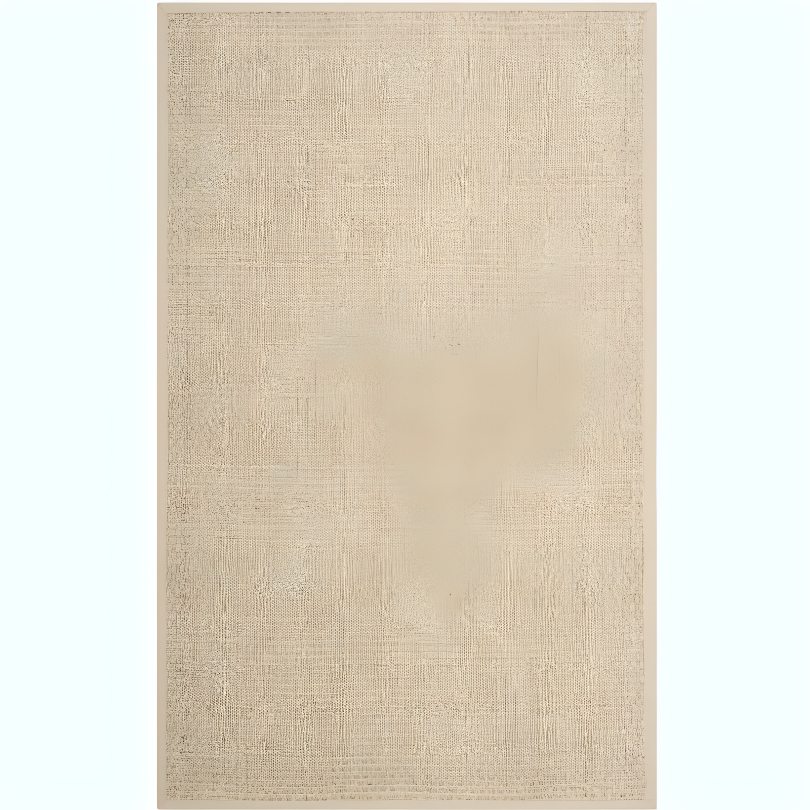 Hand-Knotted Coastal Charm Natural Beige Cotton Area Rug 5' x 8'