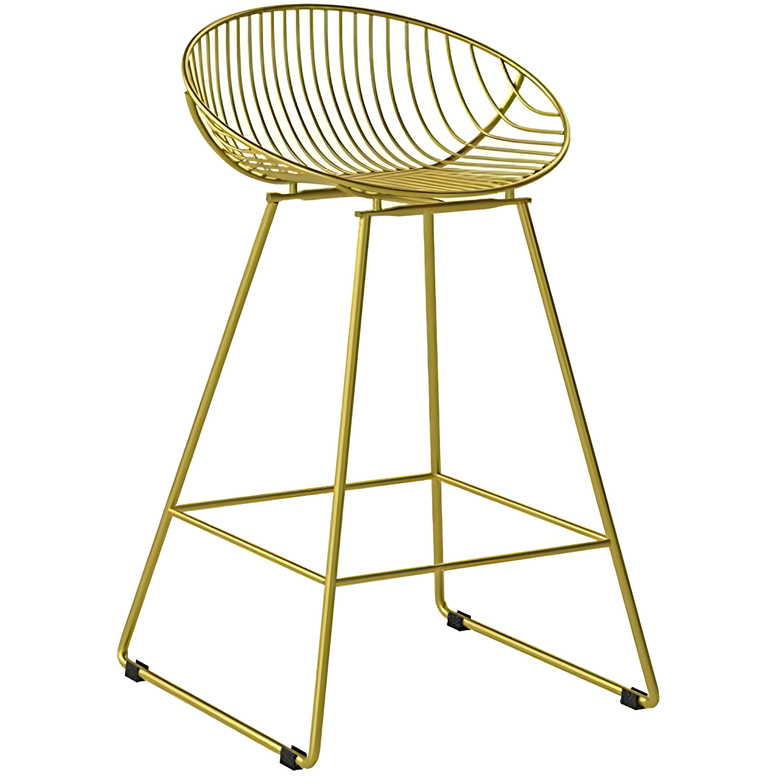 Ellis 24" Gold Metal Wire Counter Stool