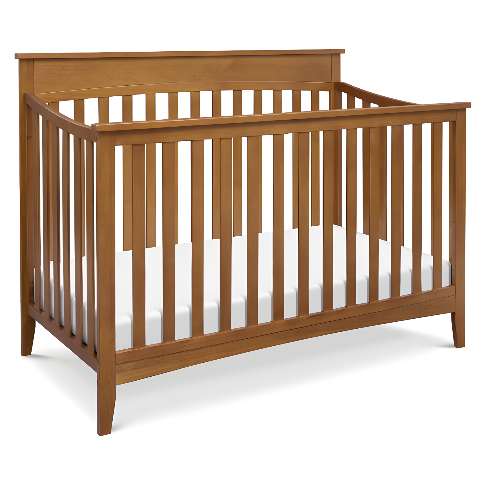 Chestnut Pine Wood 4-in-1 Convertible Crib