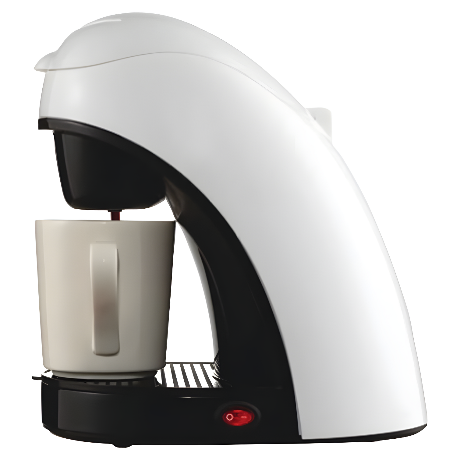 White Single Serve Coffee Maker with Permanent Filter