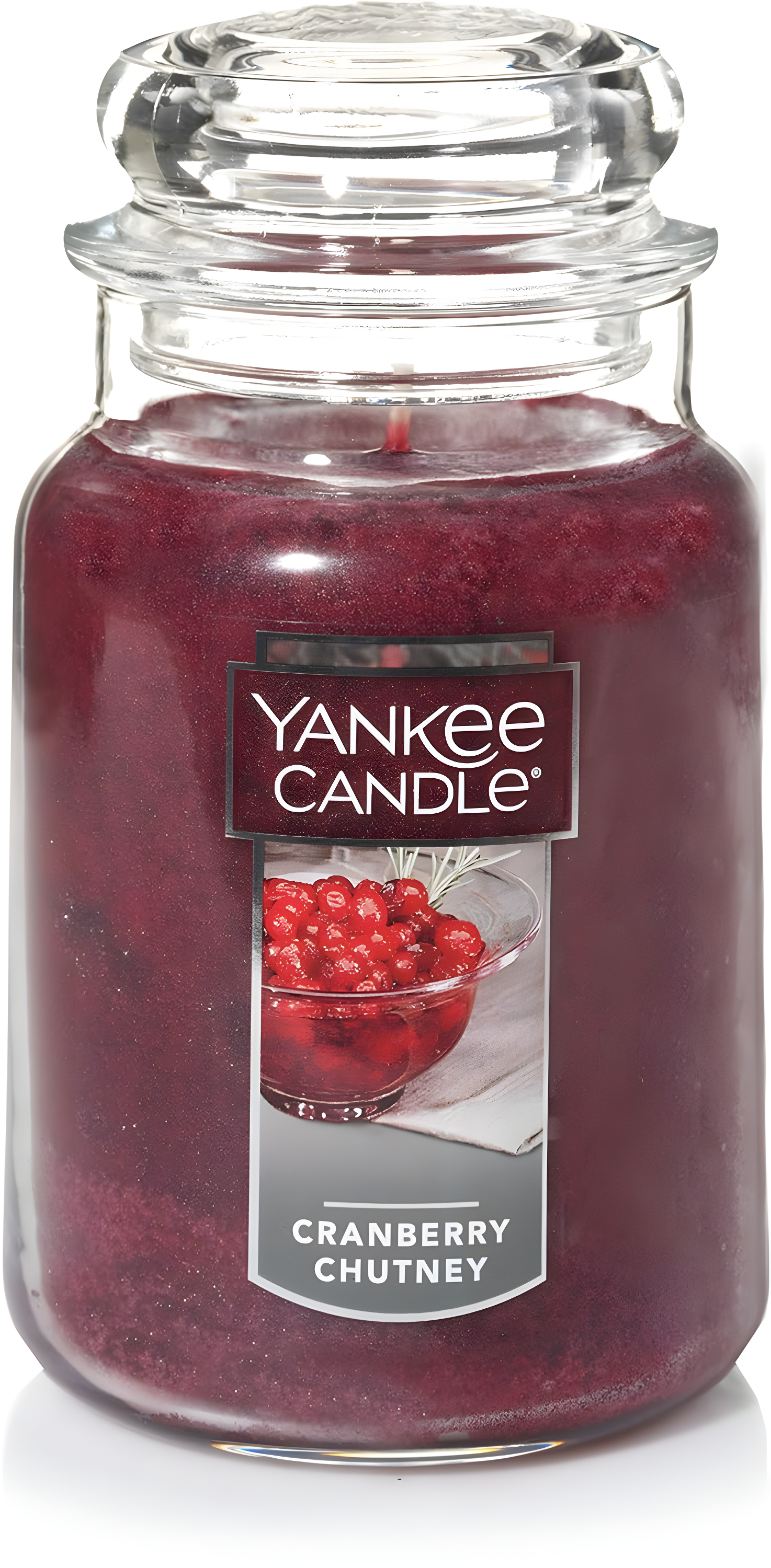 Cranberry Chutney Scented Red 22oz Large Jar Candle